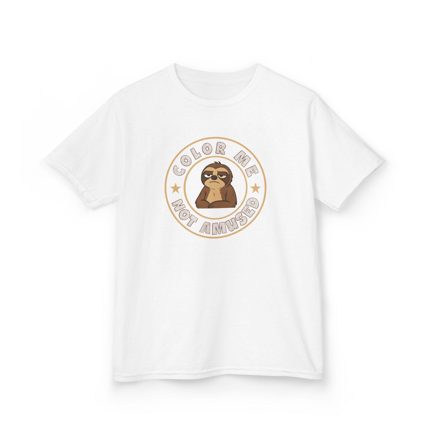 Kids Tee — Color Me Not Amused -  Sloth