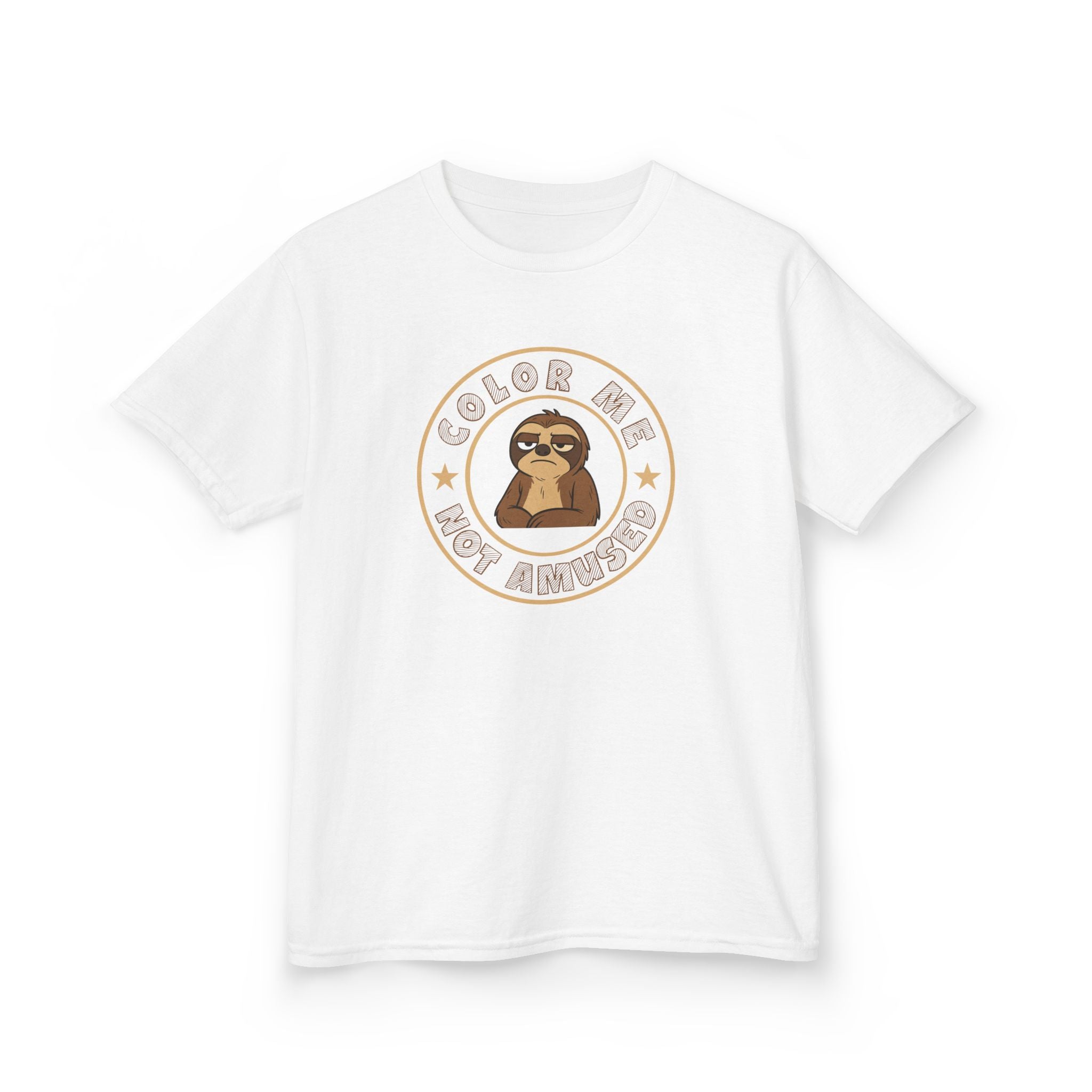 Kids Tee — Color Me Not Amused -  Sloth