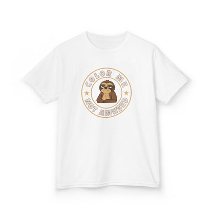 Kids Tee — Color Me Not Amused -  Sloth