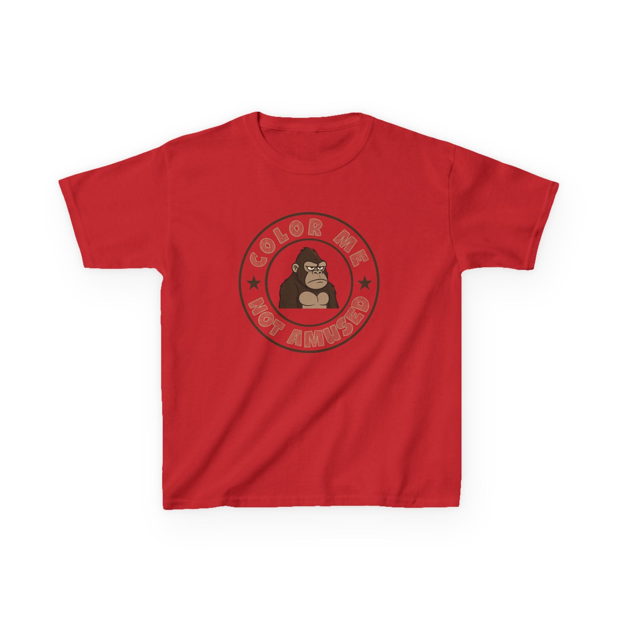 Kids Tee — Color Me Not Amused - Gorilla