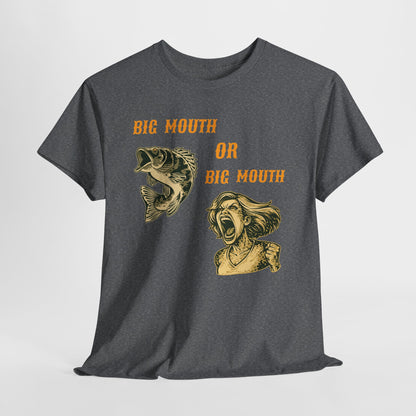 Big Mouth or Big Mouth? Funny Bass Fishing T-Shirt