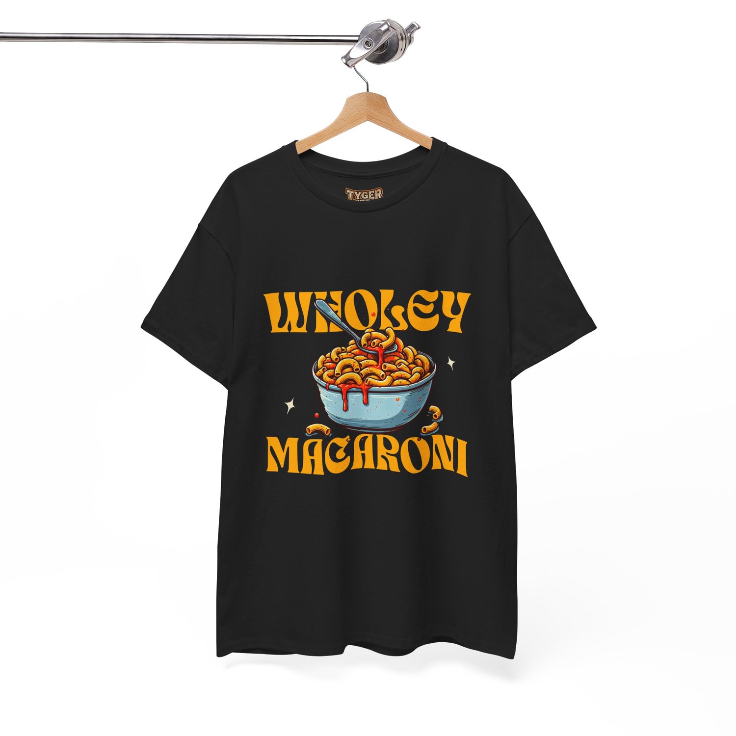 Holy Macaroni Unisex Tee, Funny T-Shirt, Casual Graphic Shirt, Gift for Pasta Lovers, Foodie Apparel, Comfortable Everyday Wear