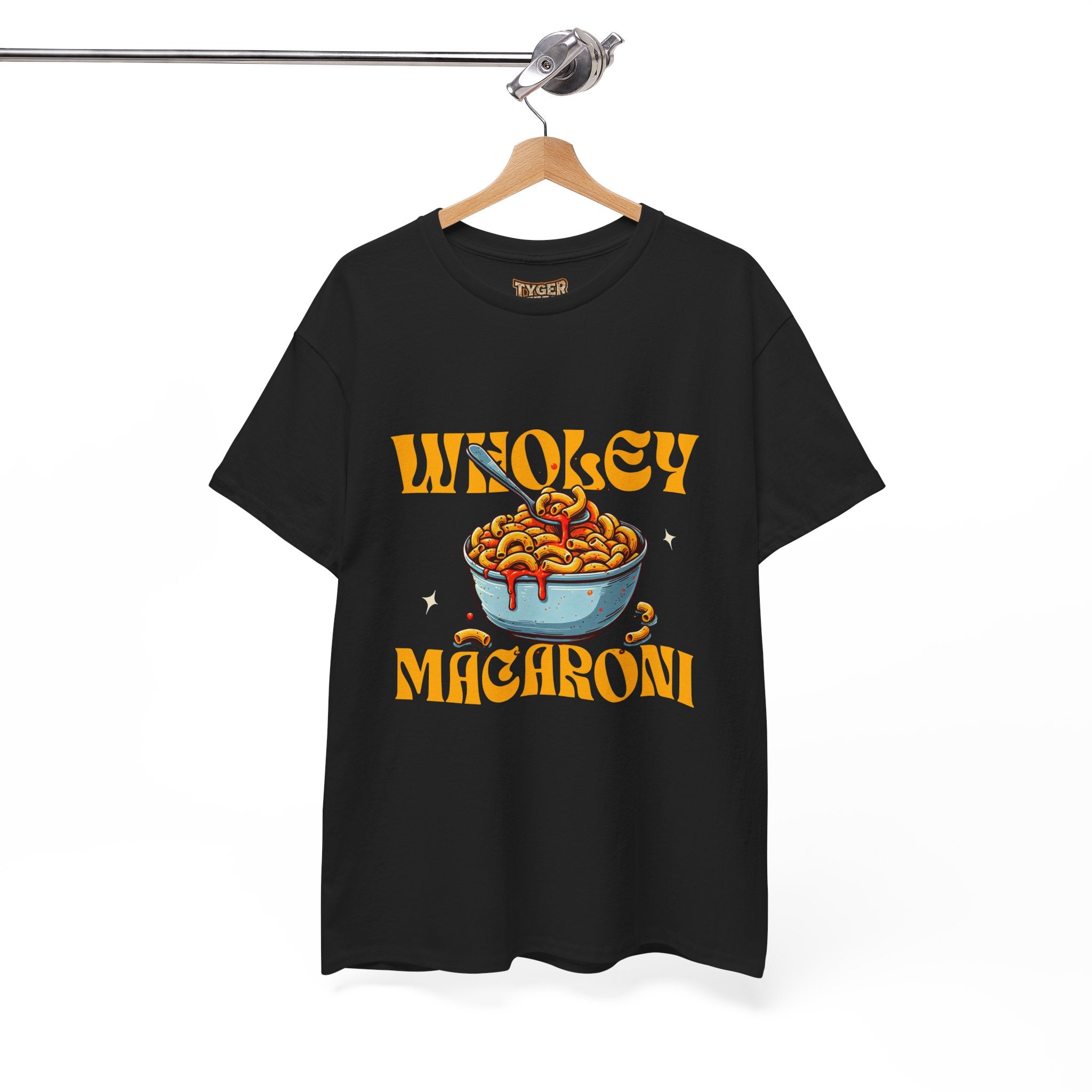 Holy Macaroni Unisex Tee, Funny T-Shirt, Casual Graphic Shirt, Gift for Pasta Lovers, Foodie Apparel, Comfortable Everyday Wear