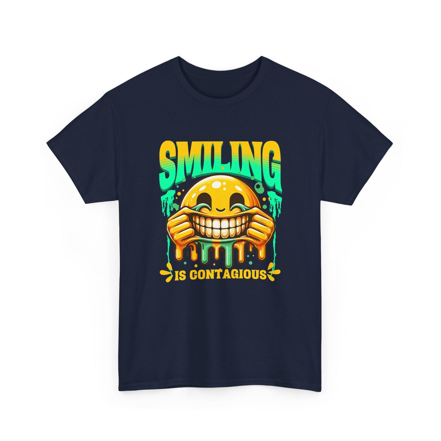 Smiling Is Contagious – Happy Smiley Face T-Shirt