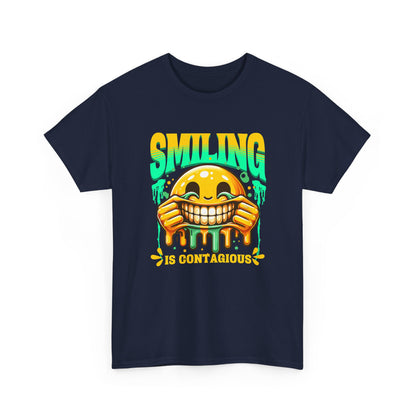 Smiling Is Contagious – Happy Smiley Face T-Shirt
