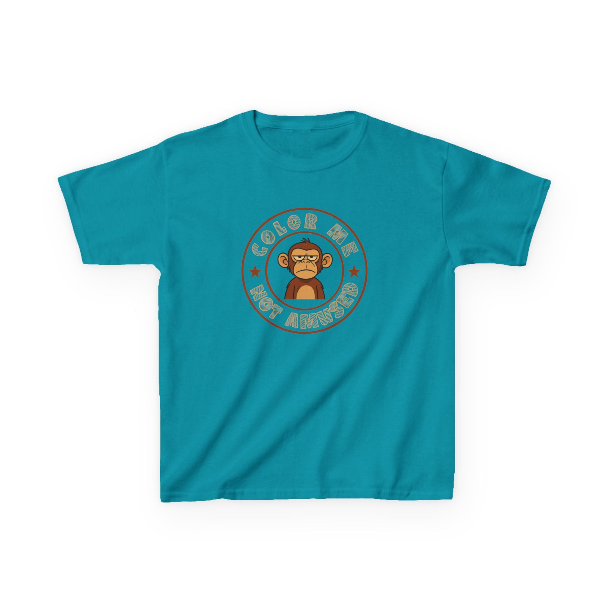 Kids Tee — Color Me Not Amused -  Monkey