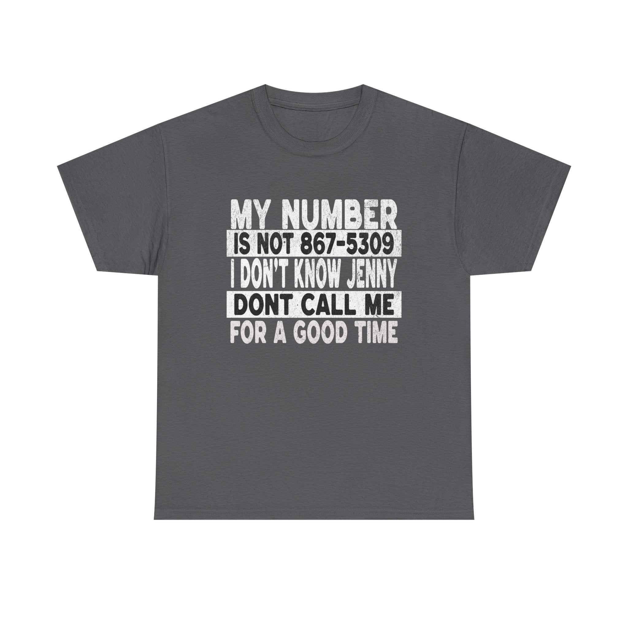 Funny 867-5309 Jenny Unisex Cotton Tee