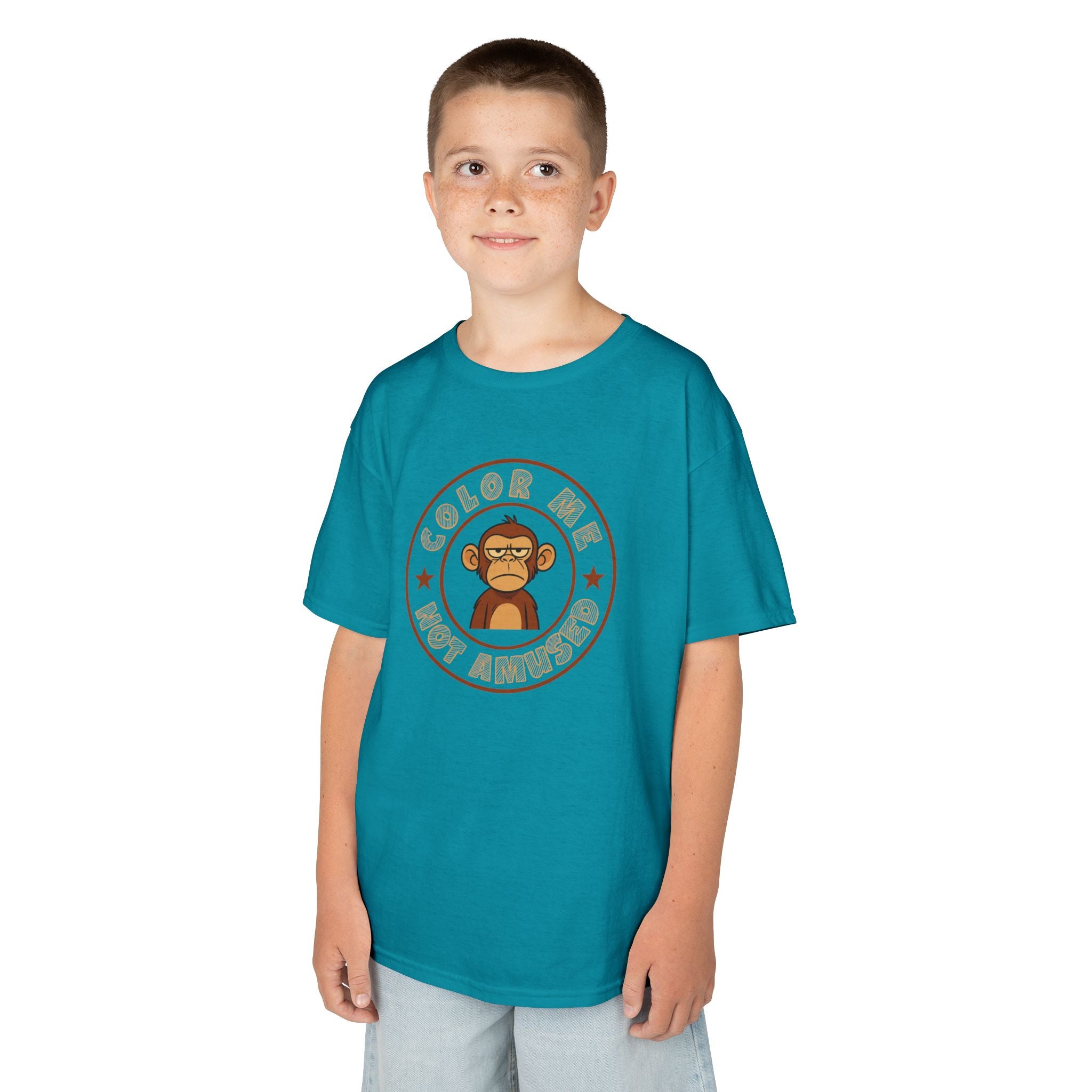Kids Tee — Color Me Not Amused -  Monkey