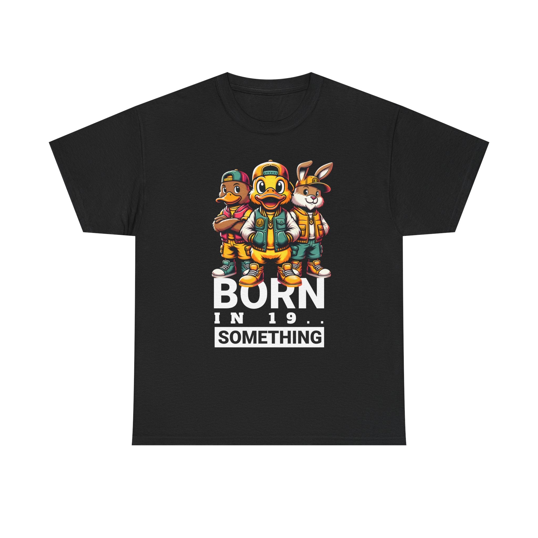 T-Shirt — "Born in 19__" Retro Cartoon Crew Graphic Tee
