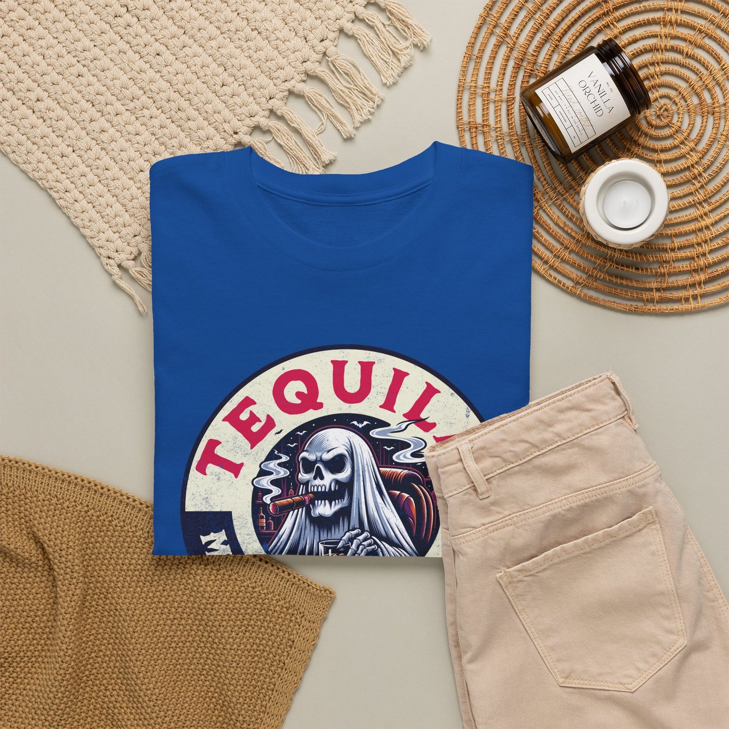 Tequila Makes Me Fun T-Shirt – Funny Party Graphic Tee with Skull &amp; Bottle Design