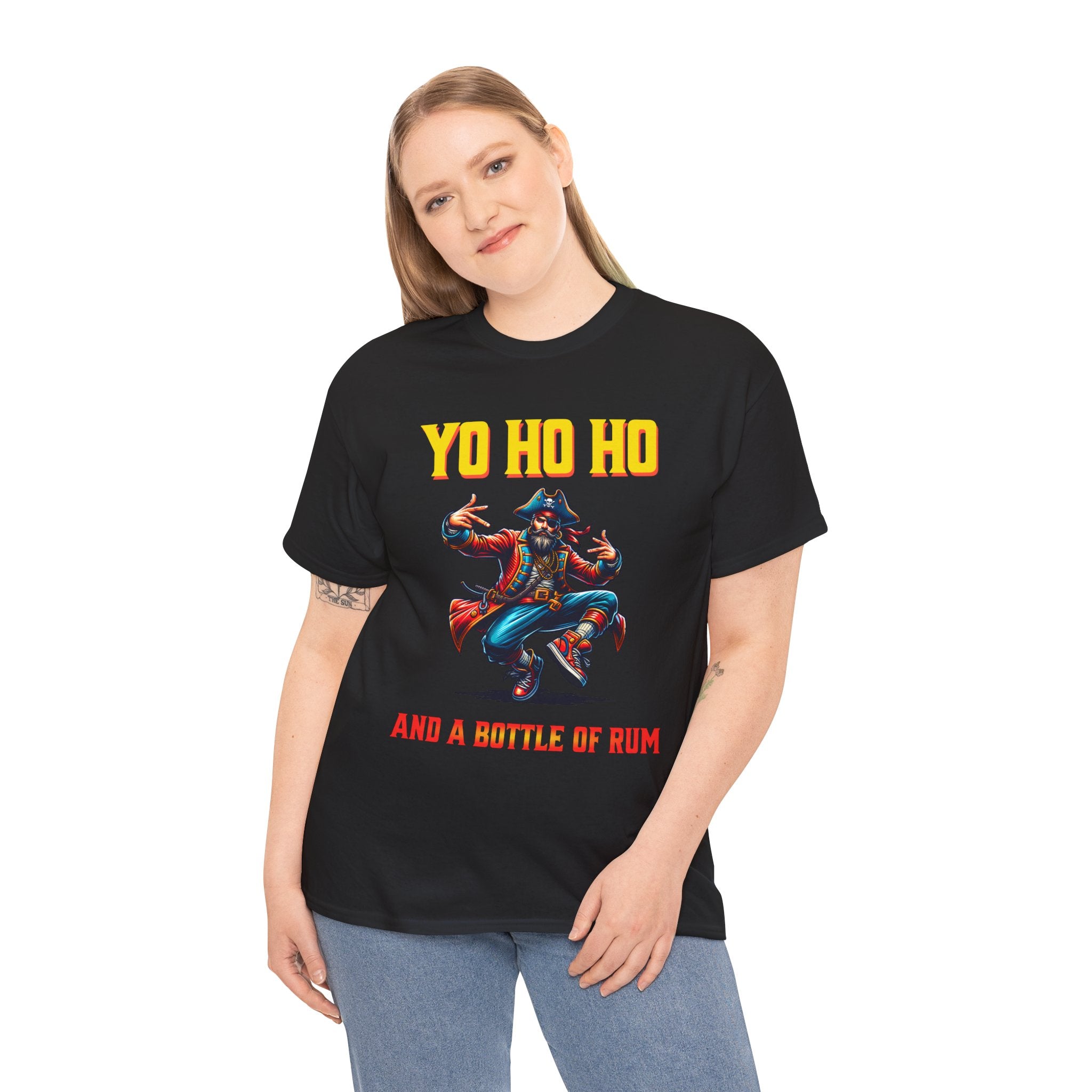 Yo Ho Ho Pirate T-Shirt – "Yo Ho Ho and a Bottle of Rum" Graphic Tee