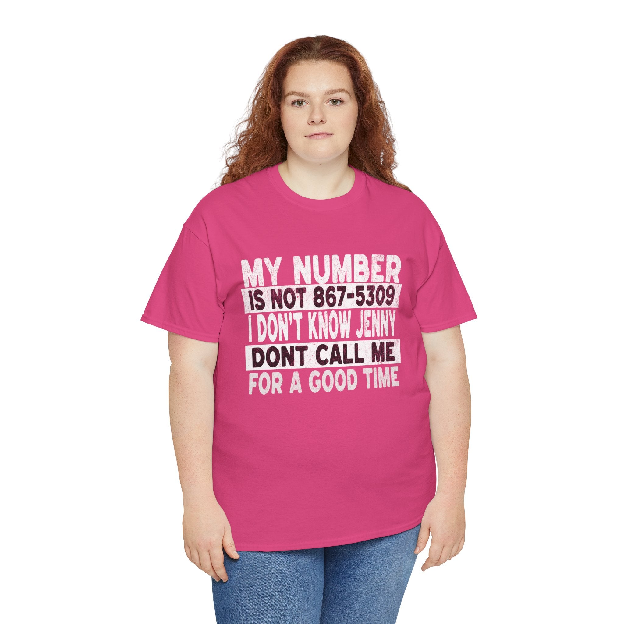 Funny 867-5309 Jenny Unisex Cotton Tee