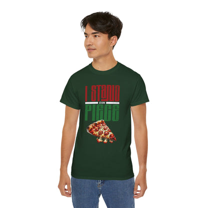 I Stand For Piece of Pizza Pie Cotton T-Shirt