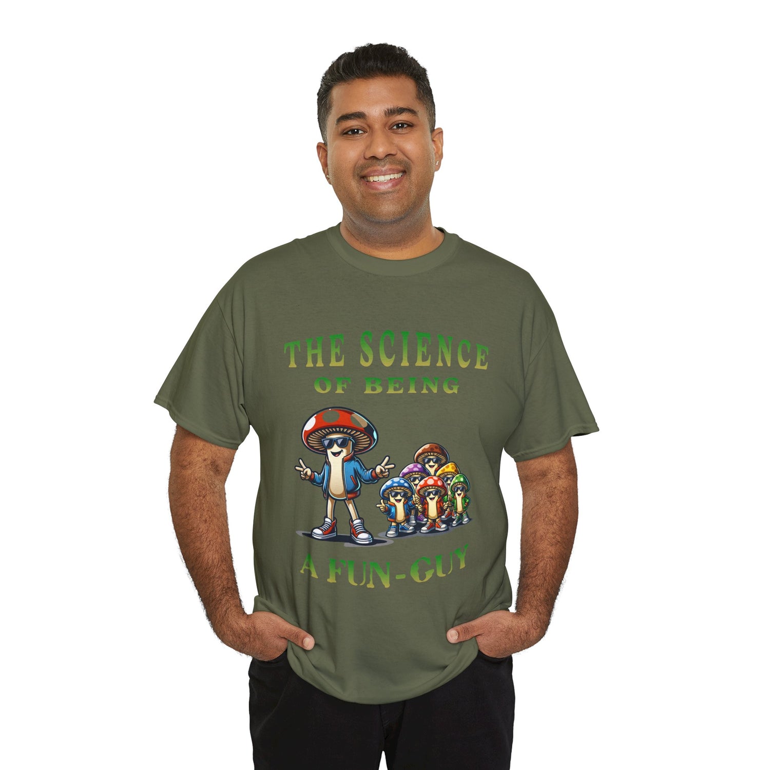 The Science of Being a Fun-Guy T-Shirt — Cool Mushroom Pun Graphic Tee