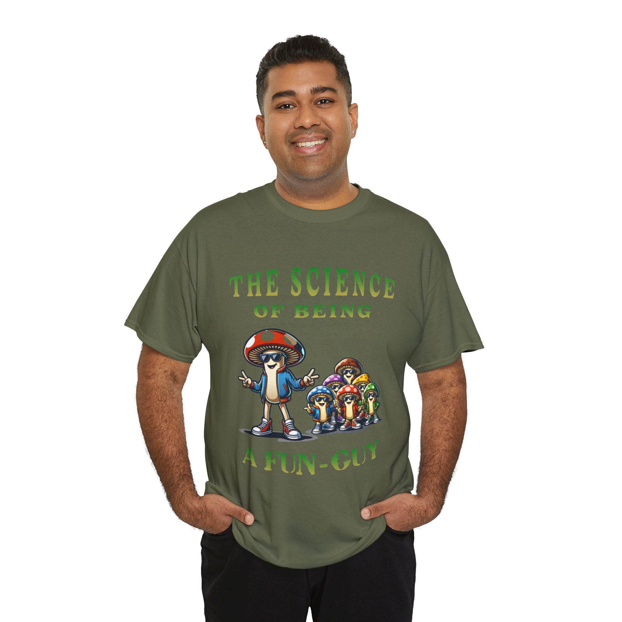 The Science of Being a Fun-Guy T-Shirt — Cool Mushroom Pun Graphic Tee