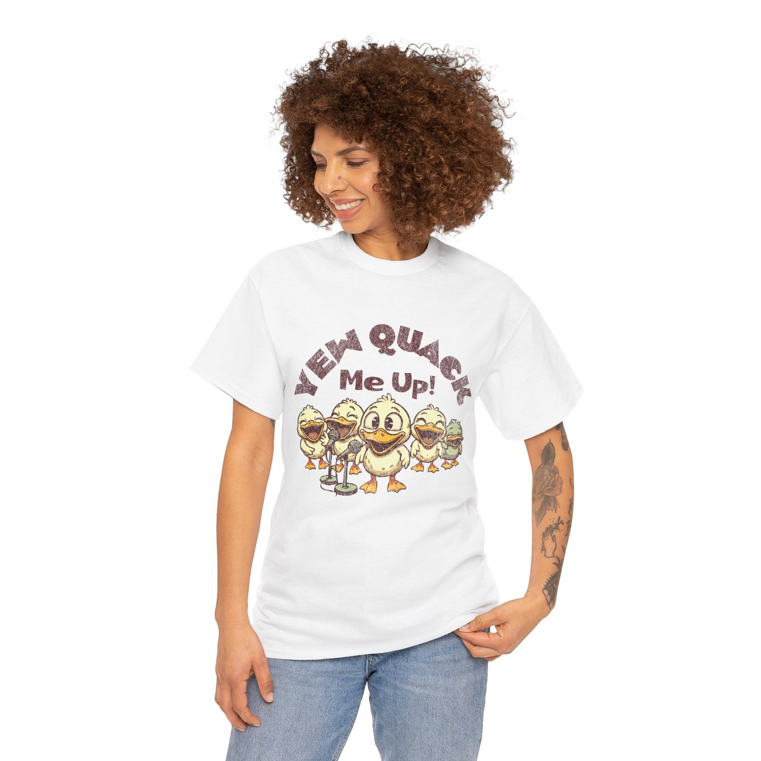 Yew Quack Me Up - Funny Duck Tee