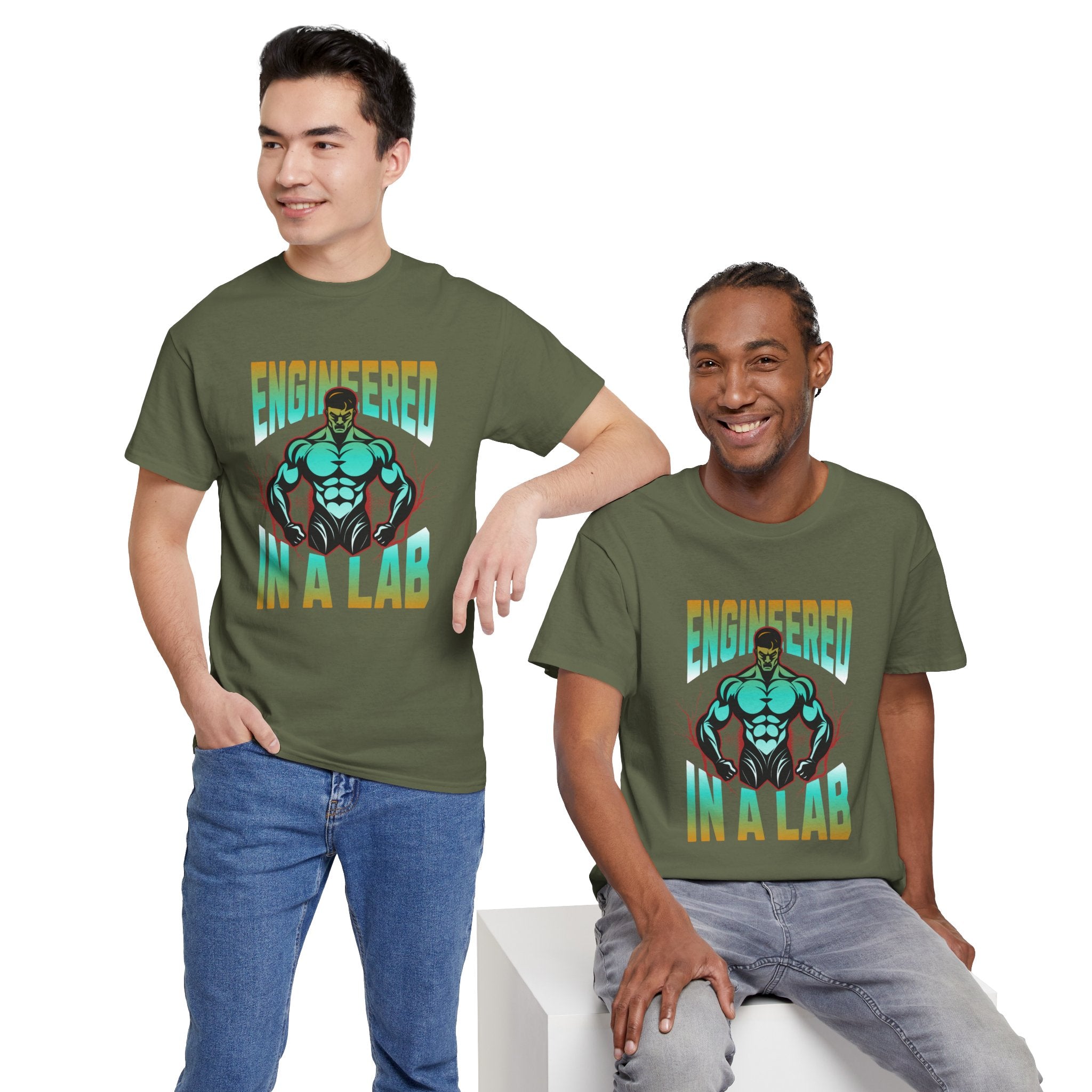 Engineered in a Lab T-Shirt — Muscle Science Gym Tee