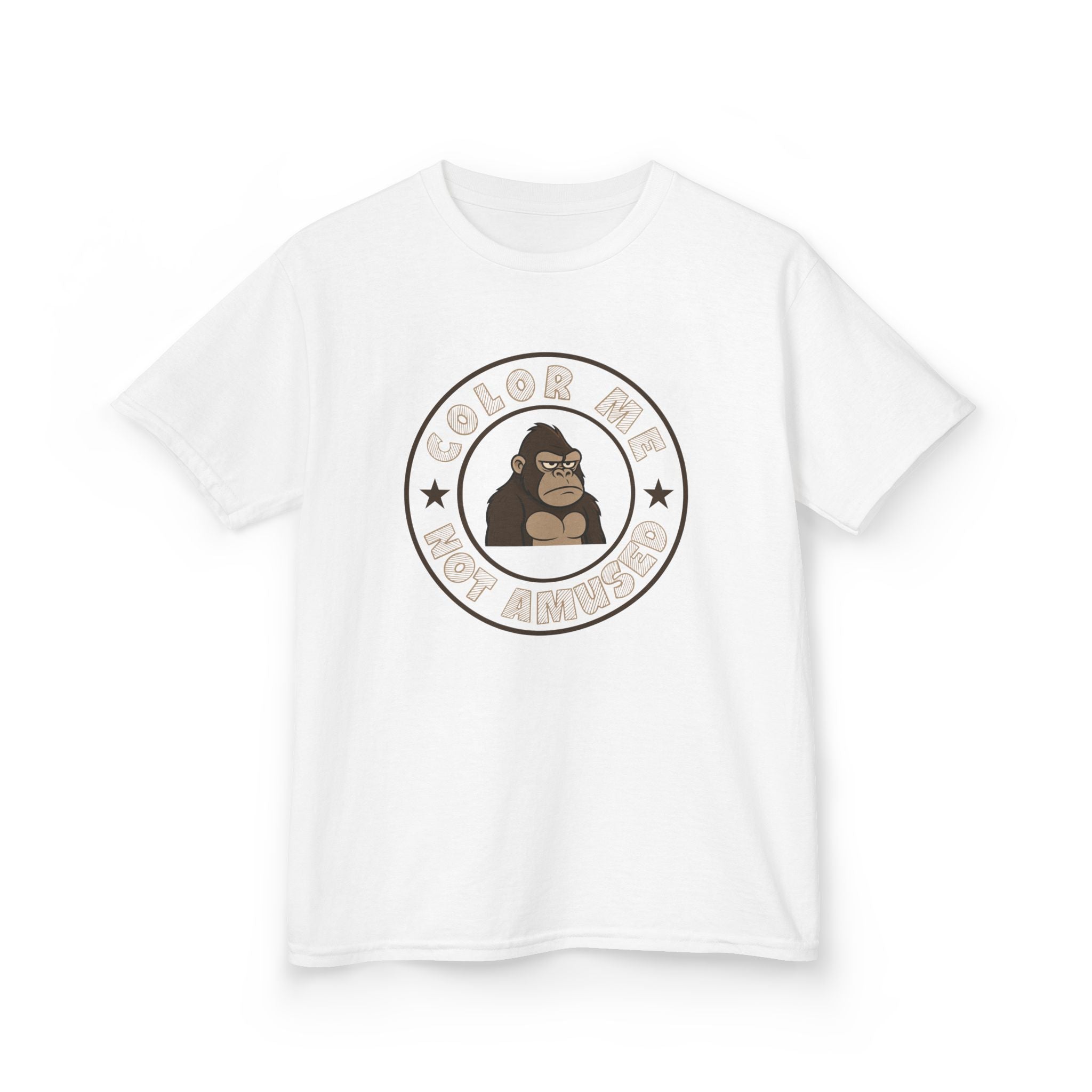 Kids Tee — Color Me Not Amused - Gorilla