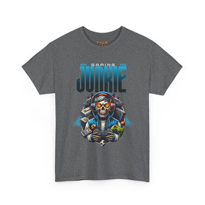 Gaming Junkie Skull Tee — Gamer Skull Controller Graphic T-Shirt