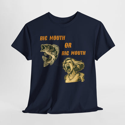Big Mouth or Big Mouth? Funny Bass Fishing T-Shirt