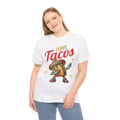 I Love Tacos Tee — Cute Dancing Taco Graphic T-Shirt