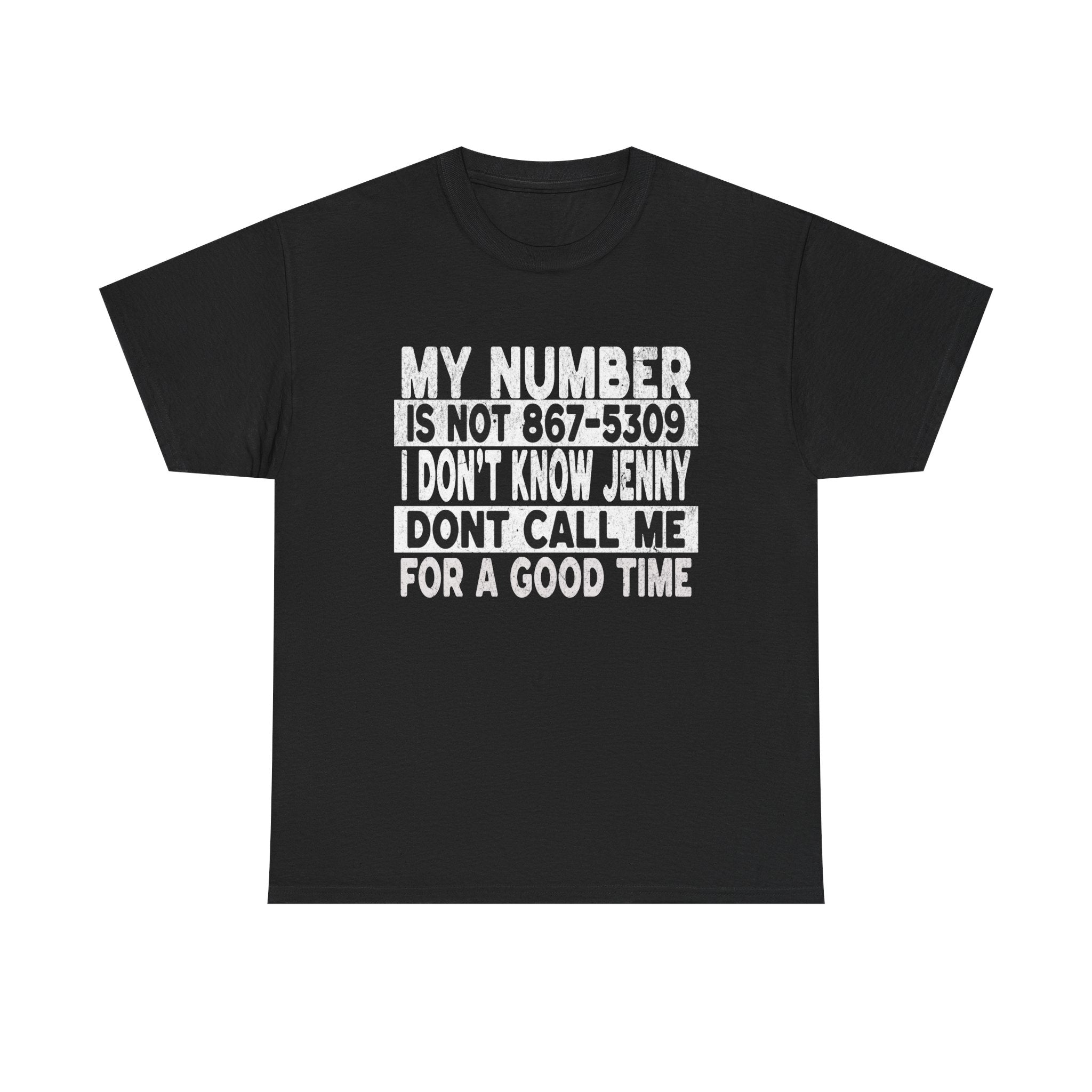 Funny 867-5309 Jenny Unisex Cotton Tee