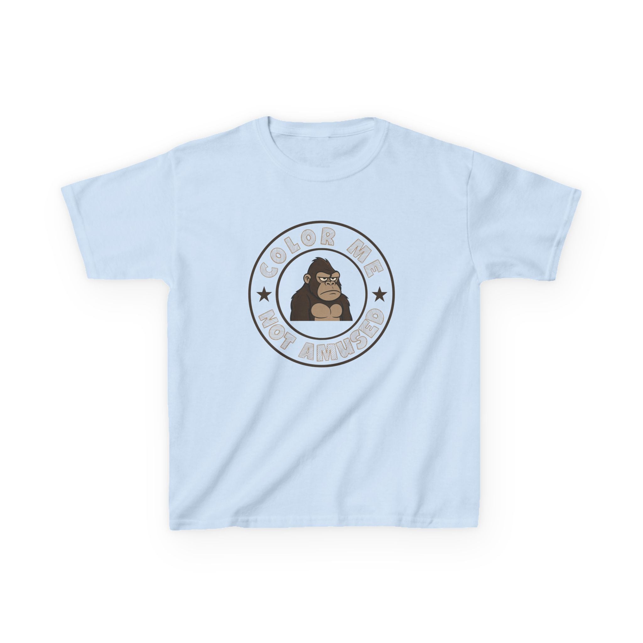 Kids Tee — Color Me Not Amused - Gorilla