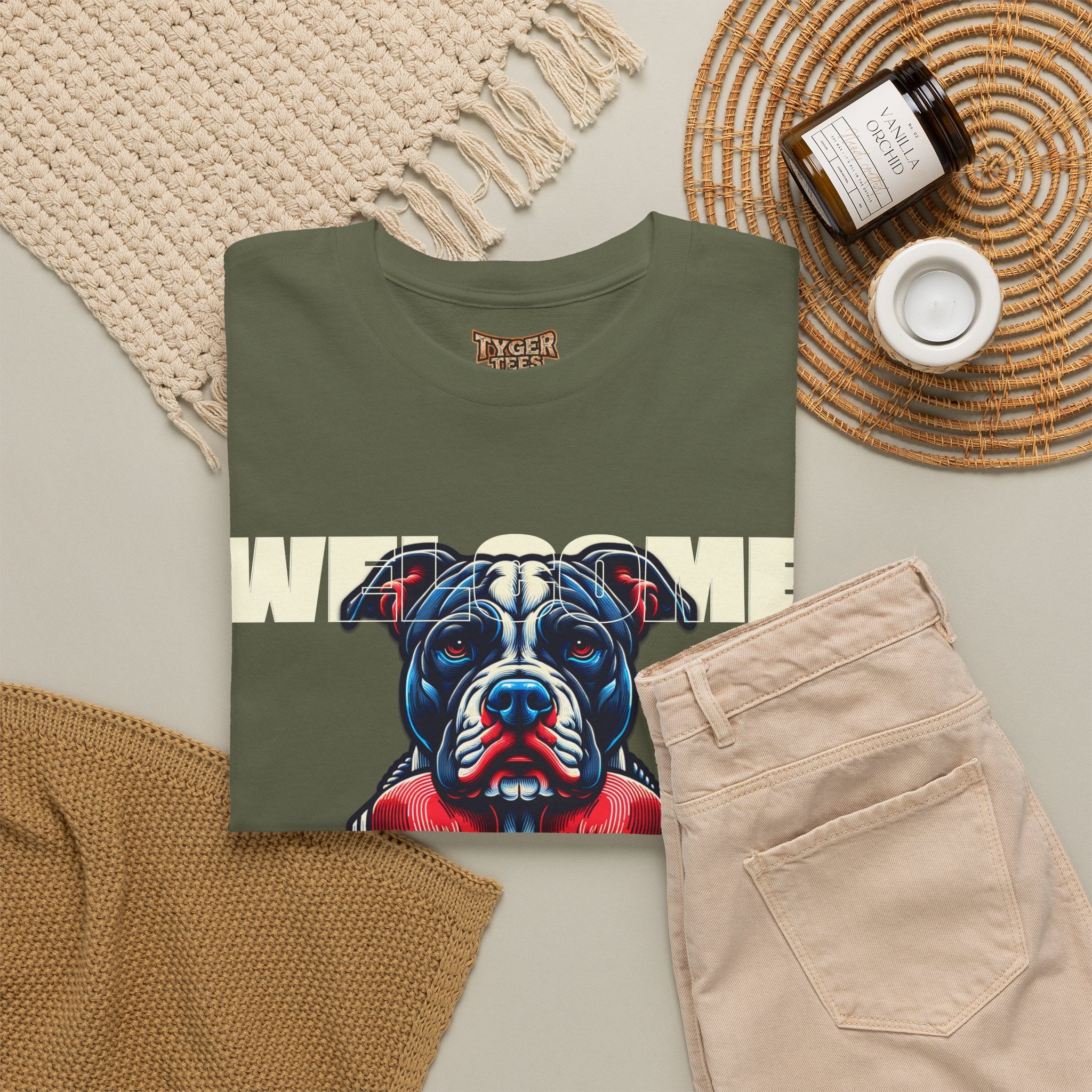 Dog Fight Boxing Dog T-Shirt — Welcome To The Dog Fight Graphic Tee