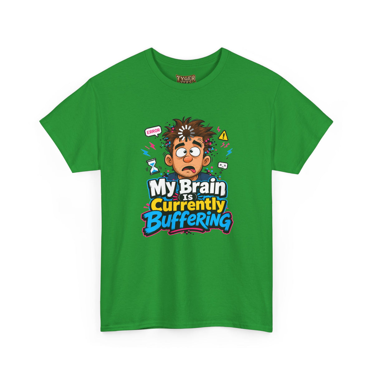 My Brain Is Currently Buffering T-Shirt — Funny Tech &amp; Mental Health Graphic Tee