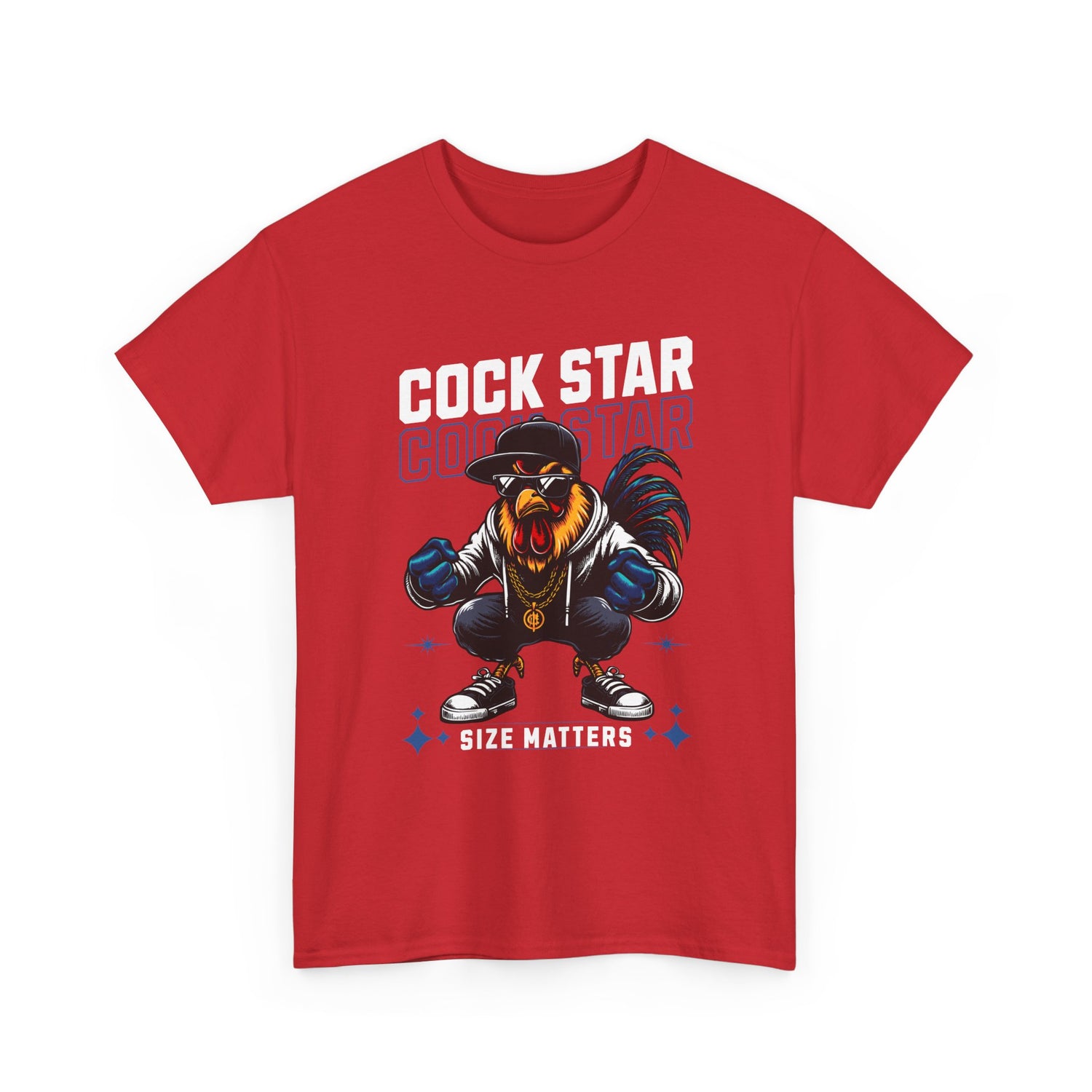 Cock Star Rooster T-Shirt — Size Matters Graphic Tee