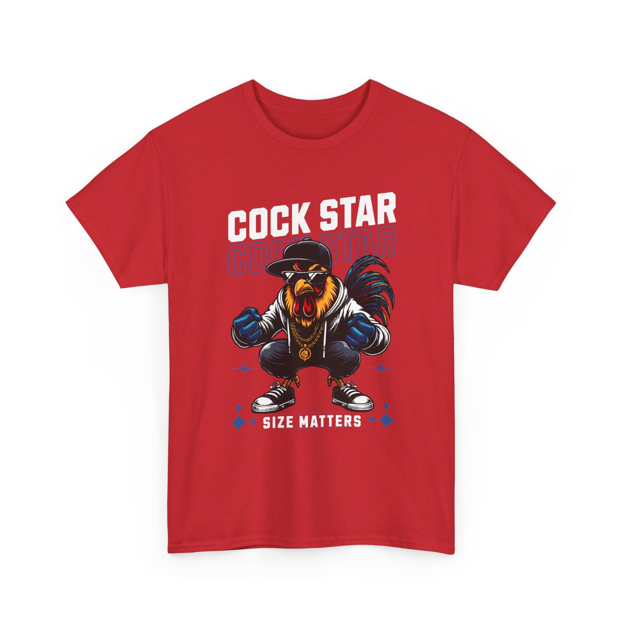 Cock Star Rooster T-Shirt — Size Matters Graphic Tee