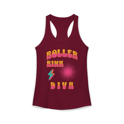 Roller Rink Diva – Women’s Racerback Tank
