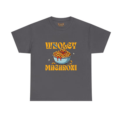 Holy Macaroni Unisex Tee, Funny T-Shirt, Casual Graphic Shirt, Gift for Pasta Lovers, Foodie Apparel, Comfortable Everyday Wear