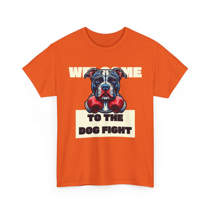 Dog Fight Boxing Dog T-Shirt — Welcome To The Dog Fight Graphic Tee