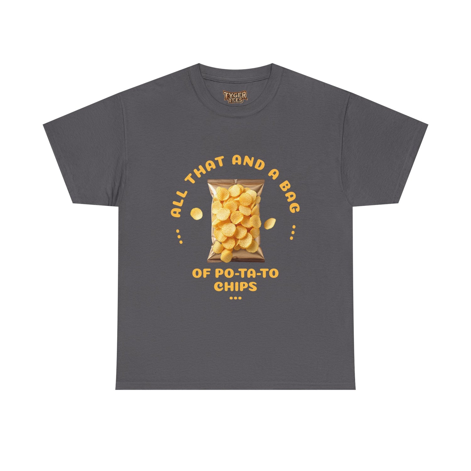 90s Catchphrase Humor Tee - Funny All That And A Bag Of Potato Chips Unisex Heavy Cotton Shirt