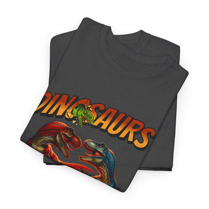Dinosaur Graphic Tee – "Dinosaurs Will Rise Again" Retro Jurassic T‑Shirt