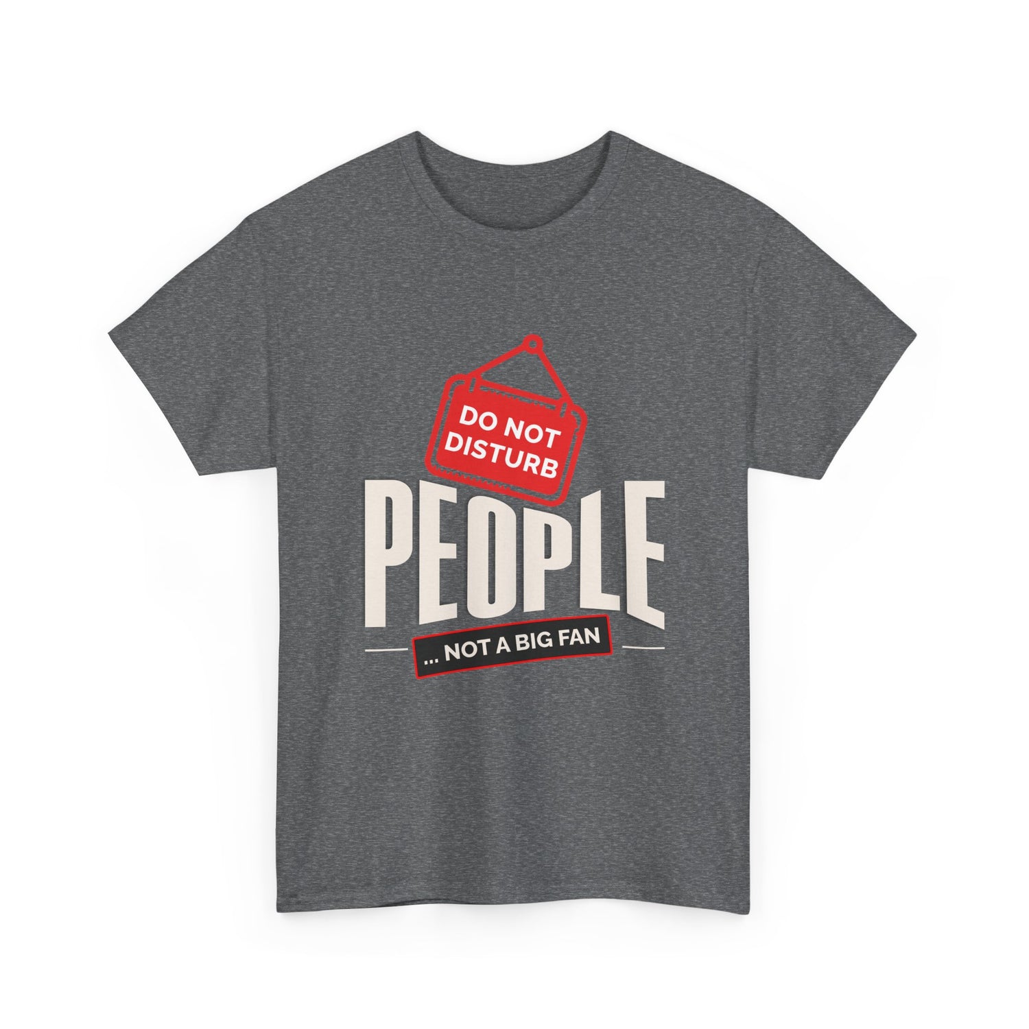 Do Not Disturb People T-Shirt — “People Not a Big Fan” Funny Anti-Social Tee