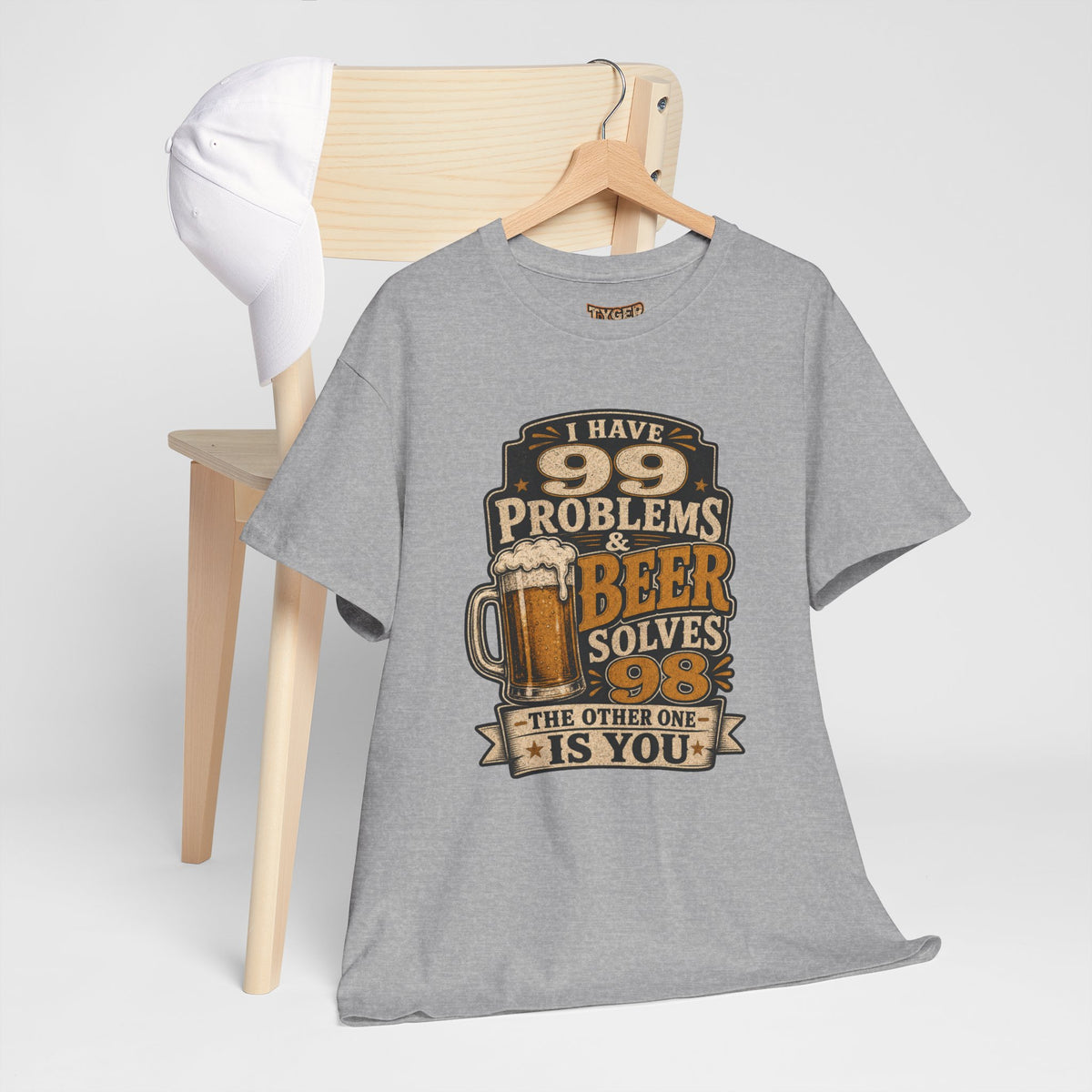 Beer Solves 99 Problems T‑Shirt – Funny Beer Graphic Tee