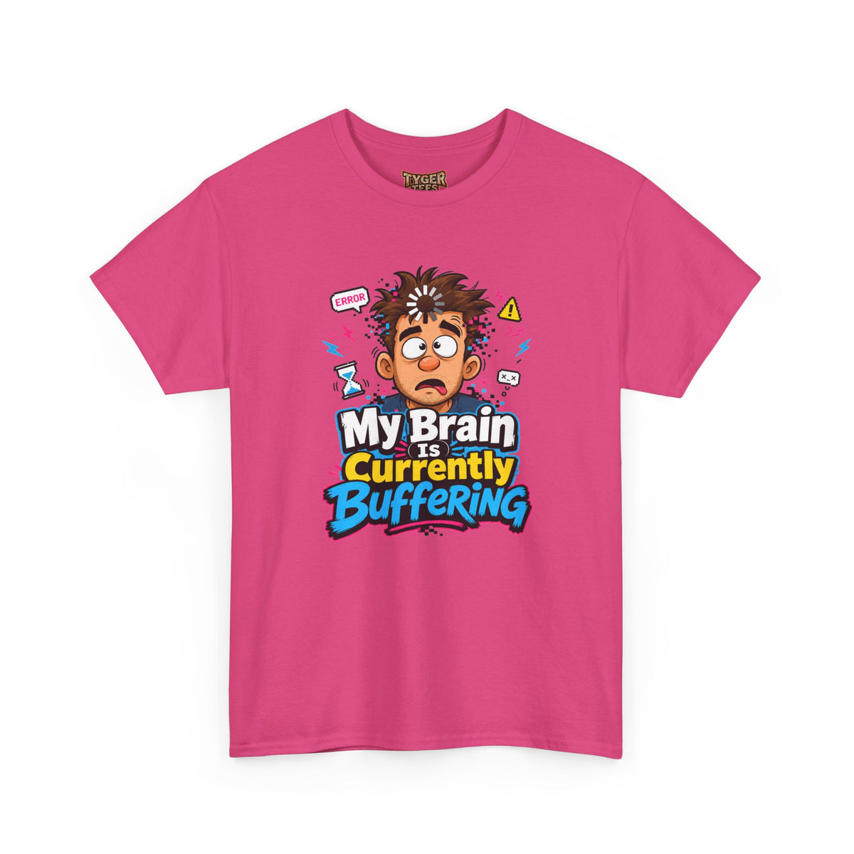 My Brain Is Currently Buffering T-Shirt — Funny Tech &amp; Mental Health Graphic Tee