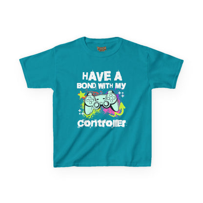 Kids Tee — "Have a Bond With My Controller" Gaming Graphic Shirt