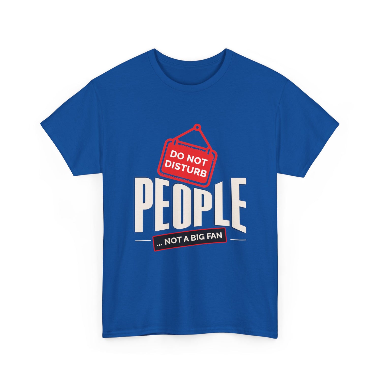 Do Not Disturb People T-Shirt — “People Not a Big Fan” Funny Anti-Social Tee
