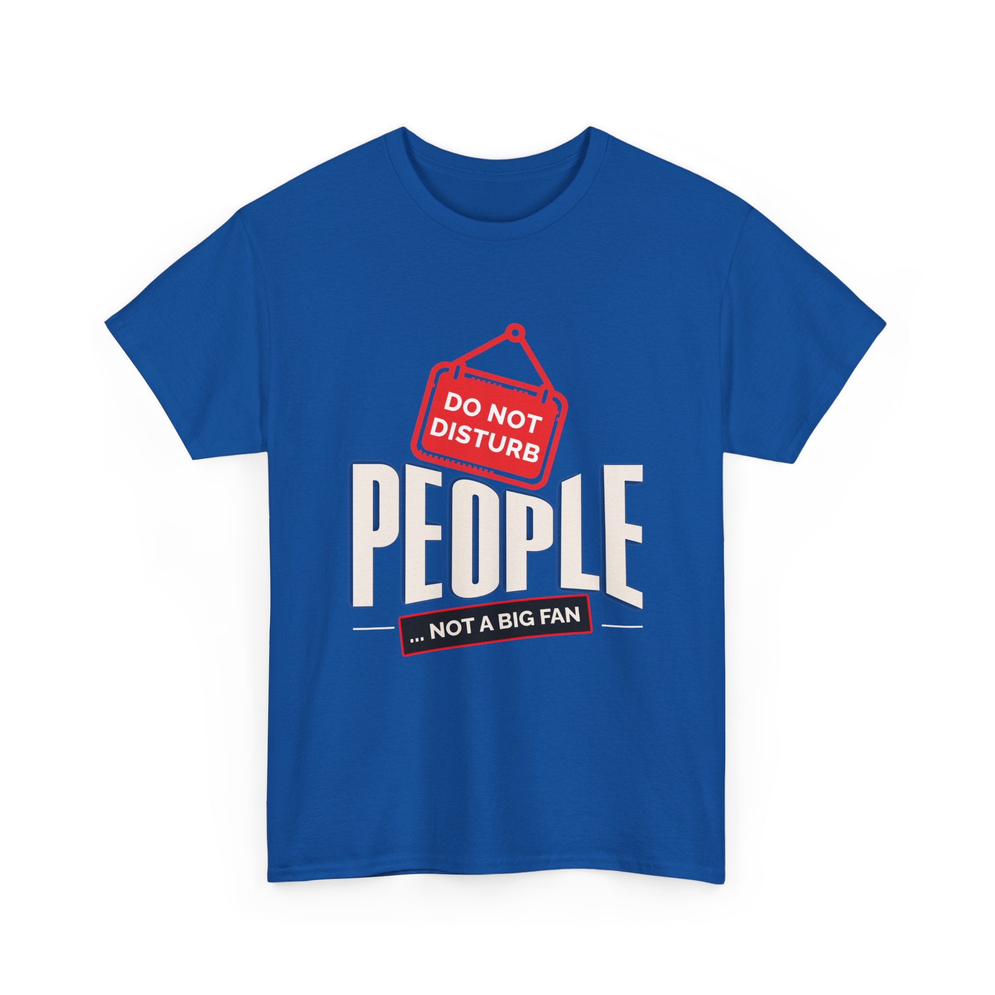 Do Not Disturb People T-Shirt — “People Not a Big Fan” Funny Anti-Social Tee