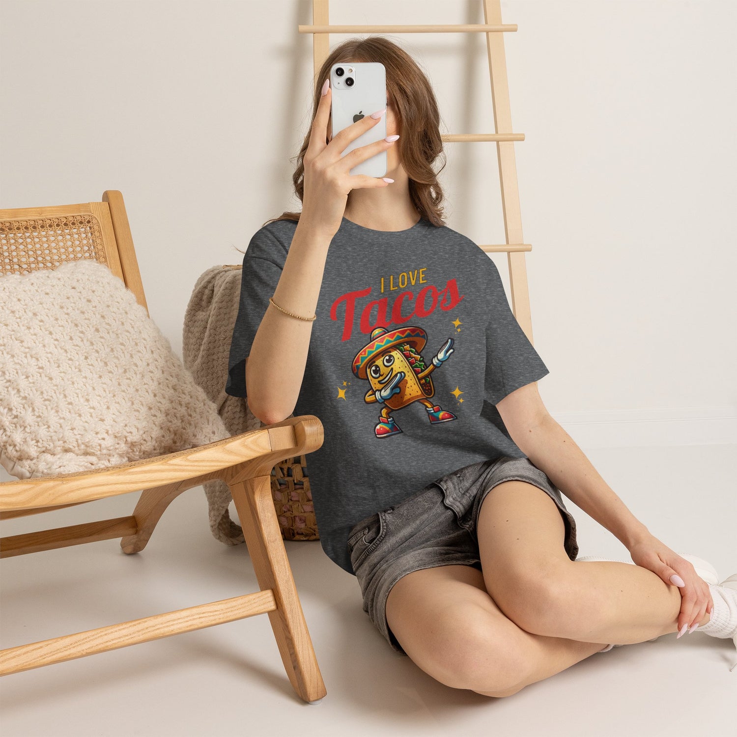 I Love Tacos Tee — Cute Dancing Taco Graphic T-Shirt