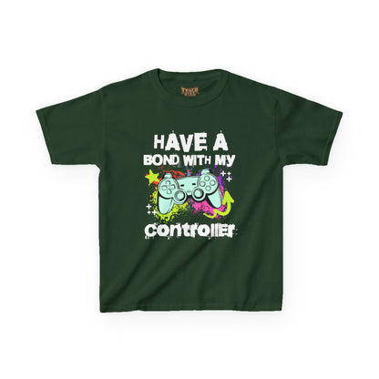 Kids Tee — "Have a Bond With My Controller" Gaming Graphic Shirt