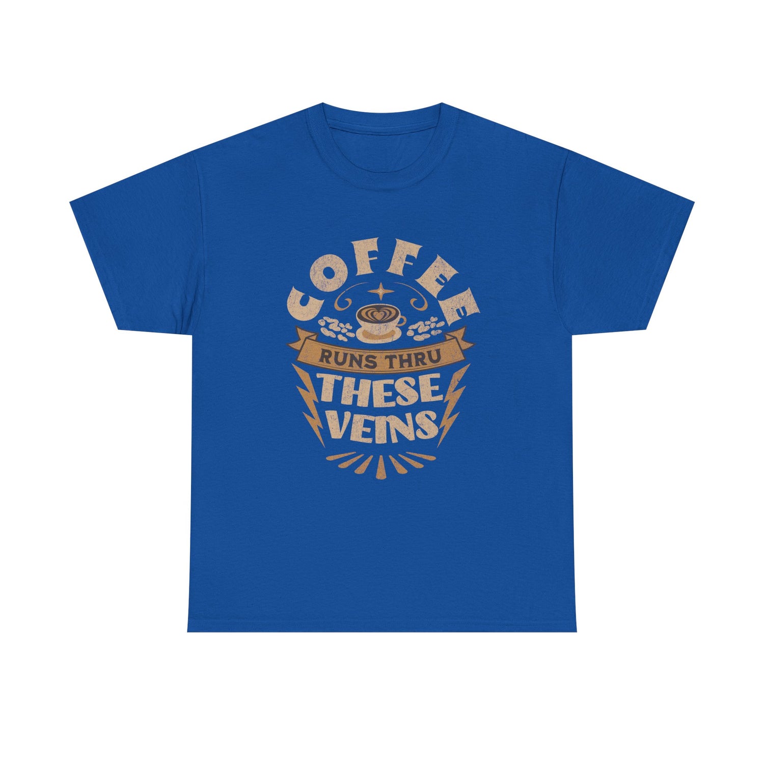 Coffee Runs Through These Veins – Funny Coffee Lover T-Shirt