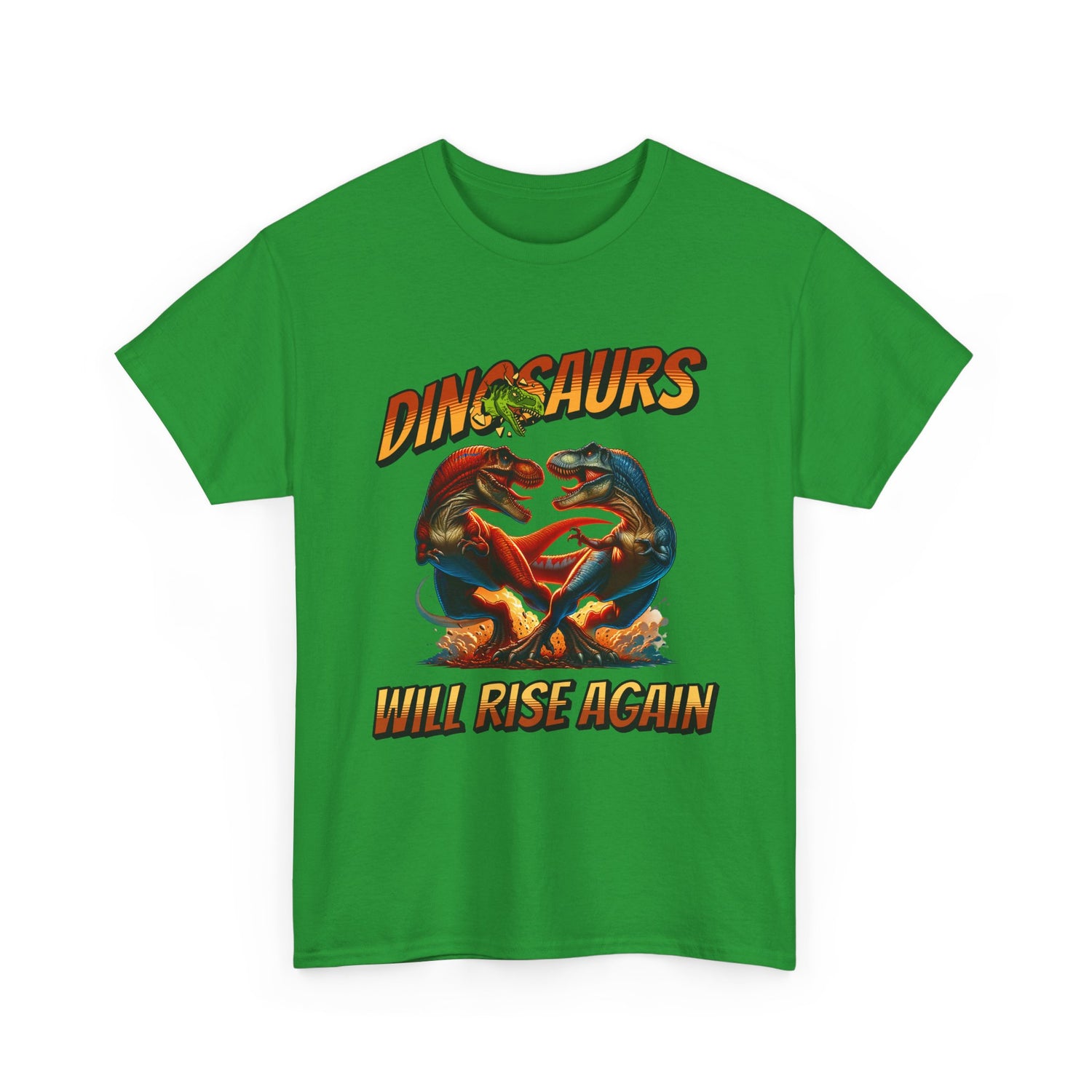 Dinosaur Graphic Tee – "Dinosaurs Will Rise Again" Retro Jurassic T‑Shirt