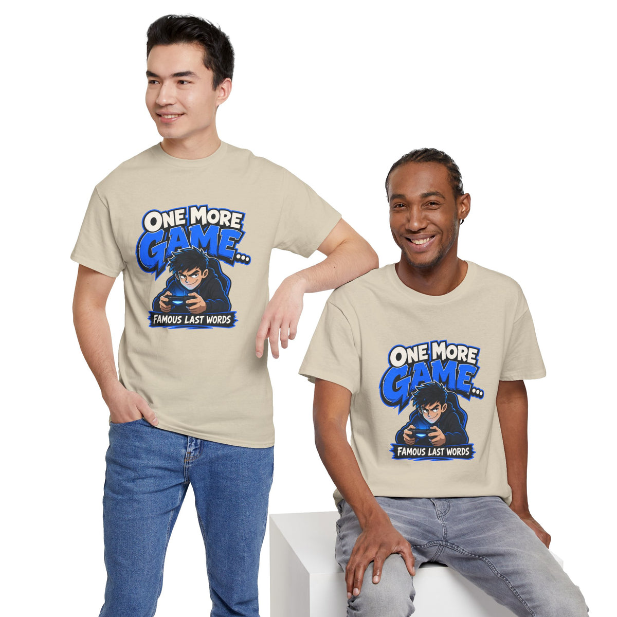 Gamer Tee — "One More Game... Famous Last Words" Graphic T-Shirt