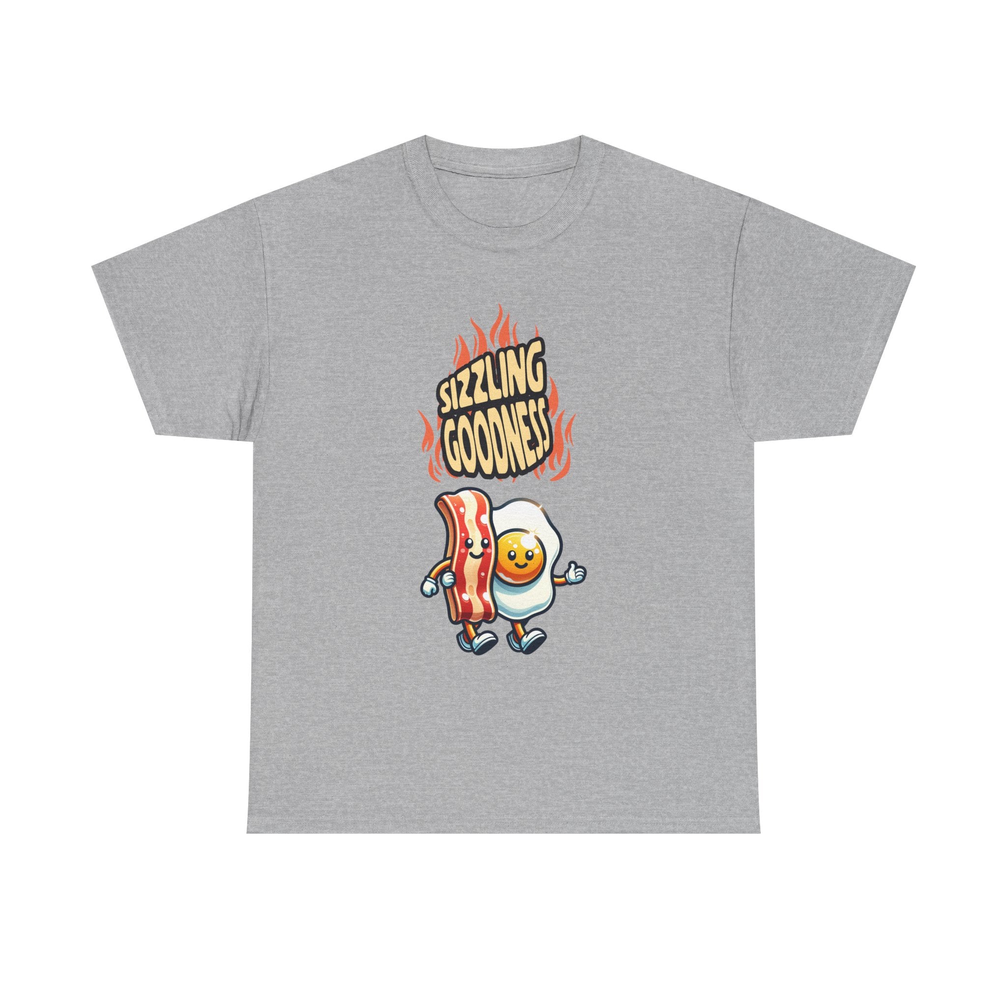Sizzling Goodness Breakfast Tee — Funny Bacon &amp; Egg Graphic T-Shirt