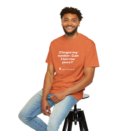 Pick-Up Line Tee - Can I Borrow Your Number