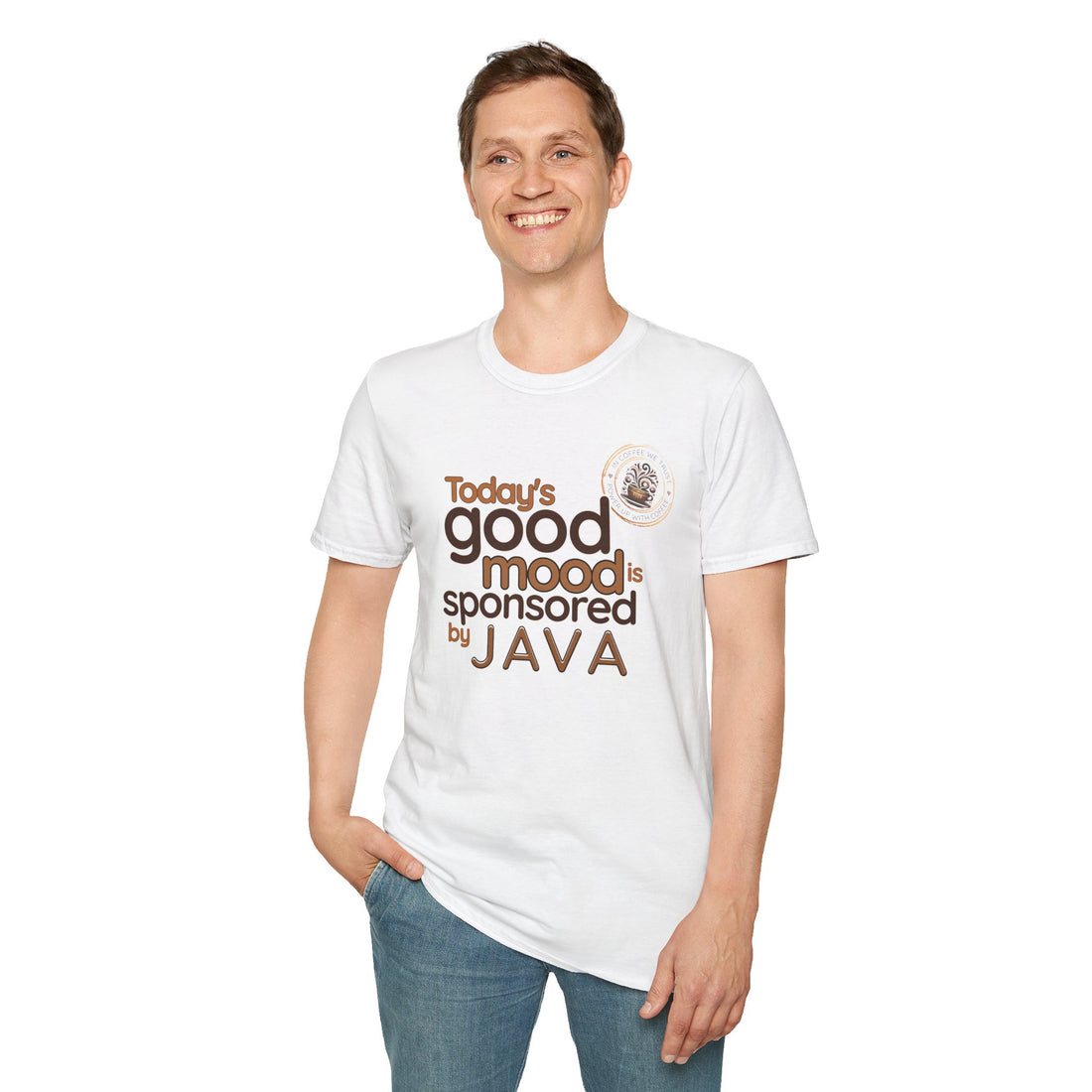 Good Mood With Java Cotton Humor T-Shirt